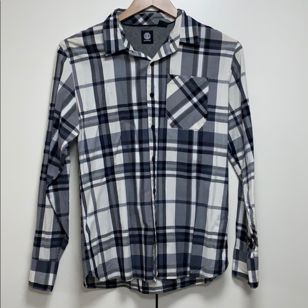 Element Plaid Shirt: Size M: Worn